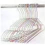 10PC Random Color Fancy Golden Pink Aluminum Alloy Hanger for Clothes,Strong Metal Shirts Dress Sun-top Hanger