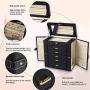 Kendal Huge Leather Jewelry Box/Case/Storage LJC-SHD5BK (Black)