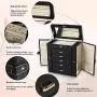 Kendal Huge Leather Jewelry Box/Case/Storage LJC-SHD5BK (Black) Kendal Huge Leather Jewelry Box/Case/Storage LJC-SHD5BK (Black)