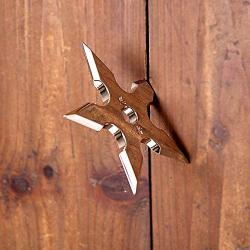 XIQUE Ninja Star Wall Hanger Coat Decorative Hook Creative Ninja Darts Decorative Metal Hooks for Clothes Wall Coat Hanger