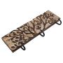 Artisans Of India 3 Pegs Coat Wall Mounted Metal Hooks Multipurpose Utility Robe Hanger for Scarf Bag Towel Key Cap Cup Hat Umbrella Holder fr Bathroom Kitchen Entryway