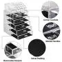 Makeup Organizer Acrylic Cosmetic with 6 Storage Drawers and Jewelry Display Boxes One-pieces Makeup Organizer Acrylic Cosmetic with 6 Storage Drawers and Jewelry Display Boxes One-pieces