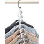 10pcs Clothes Hanger Holders Save Space Wardrobe Clothing Organizer Racks Hangers for Clothes