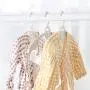 shengyuze Children Clothes Hanger, 5Pcs Extendable Children Kids Clothes Hanger Baby Trousers Drying Holder Rack - Beige