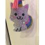 DAYZE Nursery Cat Lamp Switch CRYSTAL Hanger Decoration, Caticorn Cat Door Knob hanger Decoration Baby Shower Gift Back pack Zipper Decoration