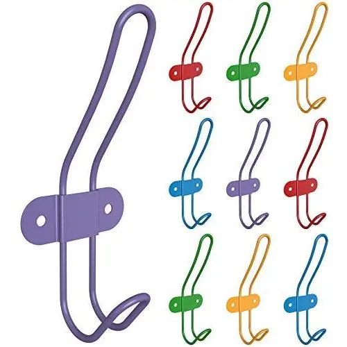 Tibres - Kids Wall Coat Hooks for Girls and Boys for Jackets Clothes Hats Backpacks Robes and Towels - Children Colorful Wall Mounted Hanger Hooks for Use in Nursery Bedroom and Bathroom - Set of 10 Tibres - Kids Wall Coat Hooks for Girls and Boys for Jackets Clothes Hats Backpacks Robes and Towels - Children Colorful Wall Mounted Hanger Hooks for Use in Nursery Bedroom and Bathroom - Set of 10