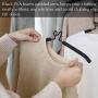 PUPOUSE Hangers Space Saving, 5 in 1 Non-Slip Metal Magic Clothes Hanger Wide Shoulder Multifunctional Adult Clothes Rack for Household Space Saver, Coat Suit Jacket Sweater Skirt Shirt Pants