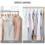 Cascading Hanger Hooks, Kereda 12 PCS Clothes Hanger Hooks for Clothing & Closet Storage Space Saving, White