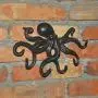 Garneck Octopus Key Hook,Wall Mounted Key Holder Clothes Hanger Iron Key Rack for Kitchen Doorway Home