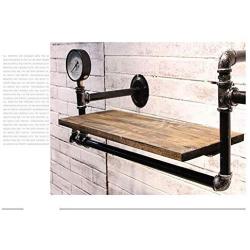 Kaler Industrial Pipe Clothing Rack Wall Hanging Clothes Rack for Clothing Shop Family