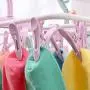 SUOWO Folding Portable Clip Drip Hangers for Baby Clothes Socks Laundry Drying Space Saving Travel Rotatable Plastic 12 Clips (Lilac) SUOWO Folding Portable Clip Drip Hangers for Baby Clothes Socks Laundry Drying Space Saving Travel Rotatable Plastic 12 Clips (Lilac)