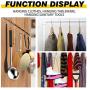 SIPU S Hooks Heavy Duty,Stainless Steel Hooks 25 Pack,Portable Metal Hanging Hook in The Kitchen and Bathroom,3.9/3.1/2.36 Inch Hooks.