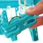 HANGERWORLD 20 Peg Blue Plastic Hanging Laundry Socks Lingerie Clothes Portable Indoor Outdoor Airer Dryer HANGERWORLD 20 Peg Blue Plastic Hanging Laundry Socks Lingerie Clothes Portable Indoor Outdoor Airer Dryer