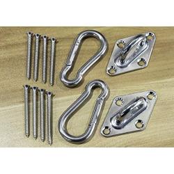 OUTDOOR WIND Size M8 1000 lbs Capacity Heavy Duty Hammock Hanging kit Best Ultra Durable Hammock Hooks&Carabiners for Hammock Stand,Yoga&Brazilian Hammocks,Hammock Chairs