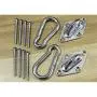 OUTDOOR WIND Size M8 1000 lbs Capacity Heavy Duty Hammock Hanging kit Best Ultra Durable Hammock Hooks&Carabiners for Hammock Stand,Yoga&Brazilian Hammocks,Hammock Chairs