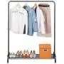 LANGRIA Clothing Garment Rack Heavy Duty Commercial Grade Clothes Stand Rack with Top Rod and Lower Storage Shelf for Boxes Shoes Boots 45.7 x 15.7 x 57.1 inches, Black LANGRIA Clothing Garment Rack Heavy Duty Commercial Grade Clothes Stand Rack with Top Rod and Lower Storage Shelf for Boxes Shoes Boots 45.7 x 15.7 x 57.1 inches, Black