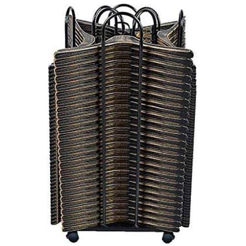 Movable Hanger Stacker,Hanger Storage Stand with 4 Casters,Clothes Hangers Holder Can Hold 150 Hangers,Iron Finished
