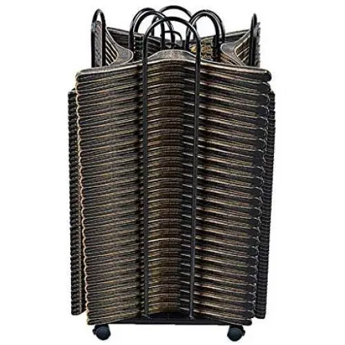 Movable Hanger Stacker,Hanger Storage Stand with 4 Casters,Clothes Hangers Holder Can Hold 150 Hangers,Iron Finished