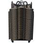 Movable Hanger Stacker,Hanger Storage Stand with 4 Casters,Clothes Hangers Holder Can Hold 150 Hangers,Iron Finished