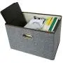 Zonyon Large Storage Box, 17.7’’ Sturdy Collapsible Fabric Storage Bin Container Bakset Home Cube Organizer with Removable Lid for Bedroom,Closet,Shelves,Office,Grey,2 Packs Zonyon Large Storage Box, 17.7’’ Sturdy Collapsible Fabric Storage Bin Container Bakset Home Cube Organizer with Removable Lid for Bedroom,Closet,Shelves,Office,Grey,2 Packs