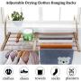 APSOONSELL Clothes Drying Shoe Rack for Laundry Expandable Dry Clothes Rack Balcony Hanging Rack Portable Clothes Hanger Window Sill Rack