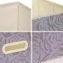 4 Pack Large Foldable Storage Boxes with Lids, Fabric Storage Cube Organizer Cloth Containers Linen Bins Baskets for Closet Clothes Clothing Nursery Kids Room Toys Baby Products Bed Room