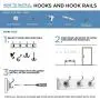 Single Over the Door Hook with Ceramic Insert, Packaging May Vary Single Over the Door Hook with Ceramic Insert, Packaging May Vary