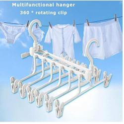 2pcs Magic Hanger Space Saving Hanger Multi-Function Cloth Hanger Hook Organizer Wardrobe Save Practical Hook Closet Pants Clip