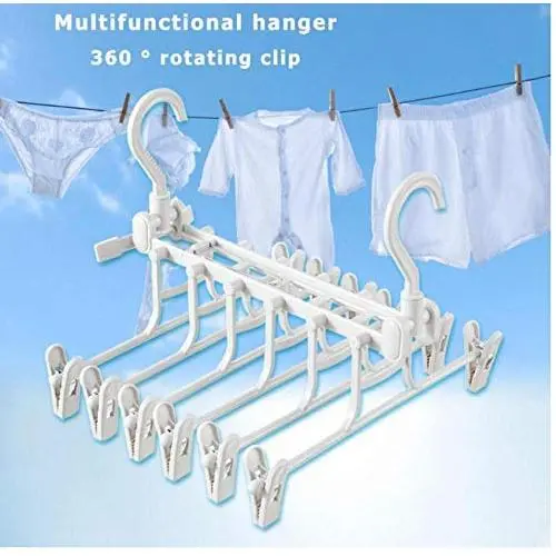 2pcs Magic Hanger Space Saving Hanger Multi-Function Cloth Hanger Hook Organizer Wardrobe Save Practical Hook Closet Pants Clip 2pcs Magic Hanger Space Saving Hanger Multi-Function Cloth Hanger Hook Organizer Wardrobe Save Practical Hook Closet Pants Clip