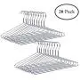 Amber Home Heavy Duty Metal Wire Hanger Metal Shirt Hanger Suit Hanger Coat Hangers with Polished Chrome (20) Amber Home Heavy Duty Metal Wire Hanger Metal Shirt Hanger Suit Hanger Coat Hangers with Polished Chrome (20)