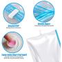 MRS BAG Hanging Vacuum Storage Bags 6 Pack (3Jumbo(57x27.6) + 3Short(41.3x27.6)) Space Saver Bag Dress Cover with Hook for Coats, Jackets, Clothes & Closet Storage - Hand Pump Included