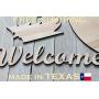 Unfinished Wood Crafts Cutout Vintage Truck Welcome Sign Kit Door Hanger w/Tree