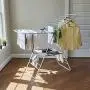Hamilton Beach 83120 Foldable Clothes, Indoor A- A-Frame Drying Rack, White