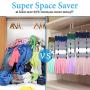 Hasit 6-Tier Skirt Pants Shorts Hangers with Adjustable Clips Space Saving No Slip Hangers Skirt Organizer 3 Pack