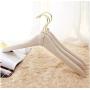 Mans Style ! Luxury White Fabric Padded Wooden Hanger for Clothes (5pieces)