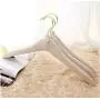 Mans Style ! Luxury White Fabric Padded Wooden Hanger for Clothes (5pieces)