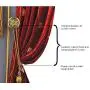 EleCharm 1Pair French Retro Relief Metal Medallion Curtain Wall Hooks Clothes Hanger (Nickel)