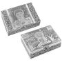 Set of 2 Aluminium Oxidized Buddha Embossed Travel Portable Trinket Jewelry Organizer Boxes Storage