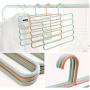 5 Layers Non-Slip Multifunctional Clothes Hangers 10PC Random Color Pants Storage Hangers Cloth Rack Multilayer Storage Scarf Tie Rack Hanger