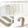 5 Layers Non-Slip Multifunctional Clothes Hangers 10PC Random Color Pants Storage Hangers Cloth Rack Multilayer Storage Scarf Tie Rack Hanger 5 Layers Non-Slip Multifunctional Clothes Hangers 10PC Random Color Pants Storage Hangers Cloth Rack Multilayer Storage Scarf Tie Rack Hanger