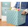 homyfort Foldable Storage Cube Bins 11x11 inches, Fabric Storage Bin Baskets Boxes Organizer with Labels and Dual Plastic Handles for Shelf Closet, Nursery, Set of 6 (Blue homyfort Foldable Storage Cube Bins 11x11 inches, Fabric Storage Bin Baskets Boxes Organizer with Labels and Dual Plastic Handles for Shelf Closet, Nursery, Set of 6 (Blue