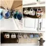 WaterLuu 20 Pack 2.9 Inches Ceiling Hooks,Vinyl Coated Screw-in Wall Hooks, Plant Hooks, Kitchen Hooks, Cup Hooks Great for Indoor & Outdoor Use - (20 White)