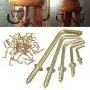 Hareware Accessories Mayitr 50pcs 4 sizes DIY L Shaped Screw Dresser Cup Hooks Hanging Hangers Fastener tools gerber dime multi-tool-1 2
