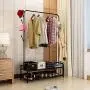 BAIYEA Durable Coat Rack Shoe Storage Bench, Bedroom Hall Tree Entryway Storage Shelf, Clothes Garment Rack on Wheels with 2 Metal Frame, Jacket Rack Hanger Stand 3 in 1 Design, Easy Assembly (Black) BAIYEA Durable Coat Rack Shoe Storage Bench, Bedroom Hall Tree Entryway Storage Shelf, Clothes Garment Rack on Wheels with 2 Metal Frame, Jacket Rack Hanger Stand 3 in 1 Design, Easy Assembly (Black)