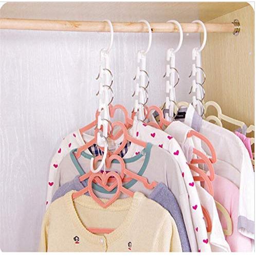 10PC 3D Space Saving Space Hanger cabide Clothes Hanger Hook Decoration