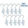 CreooGo Laundry Hangers with Swivel Hooks Hold Boots Clips Pin Stainless Steel Portable for Travel Clothes Towel Pack of 10 CreooGo Laundry Hangers with Swivel Hooks Hold Boots Clips Pin Stainless Steel Portable for Travel Clothes Towel Pack of 10