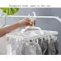HJYPYJ Magic Hanger,360?? Rotate Multi-Clip Folding Hanger,Wet and Dry Dual-Use PP Space-Saving Organizer Hangers, Strong Bearing Capacity/Gray / 5 pcs