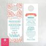 Coral Reef Do Not Disturb Wedding Door Hangers (set of 10)