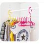 HOMEGIFT Foldable Clothes Hanger 10 in 1 (Children and Adult) (Pink+Yellow, Children)