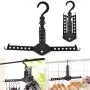 System Collections Generic Queue System String Travel Supplies - Magic Folding Clothes Hanger Multi-Functional Dual Clothing Drying Organizer Rack - Deception Charming - 1PCs